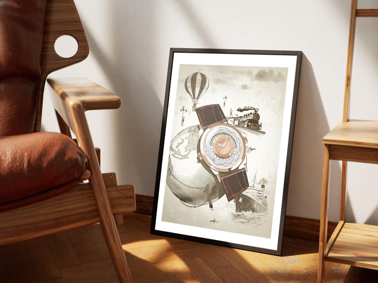 Watchoniste X MisterChrono tirage d'art - Worldtime - 40x50