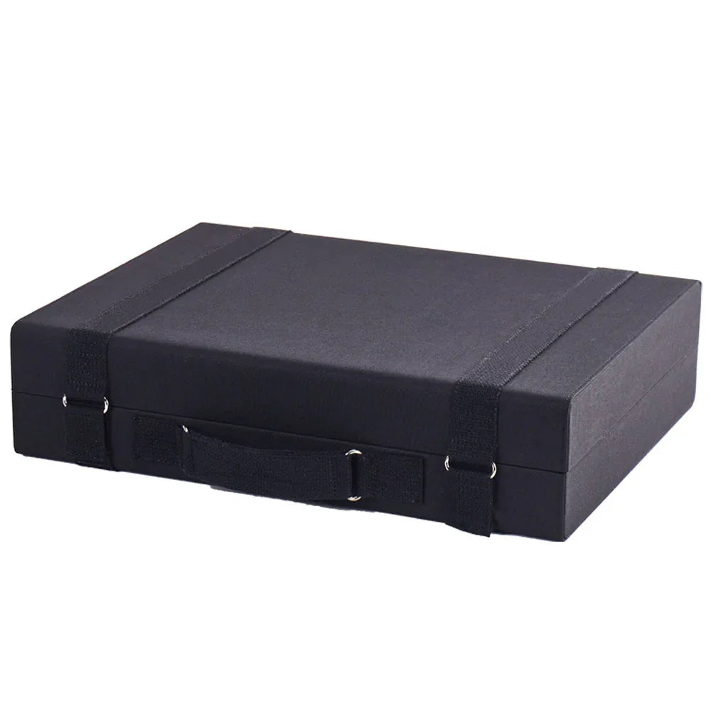 Boîte noire de rangement pour montres de luxe avec poignée, accessoire misterchrono.com