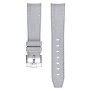 Bracelet caoutchouc texturé pour Omega MoonSwatch - - Gris
