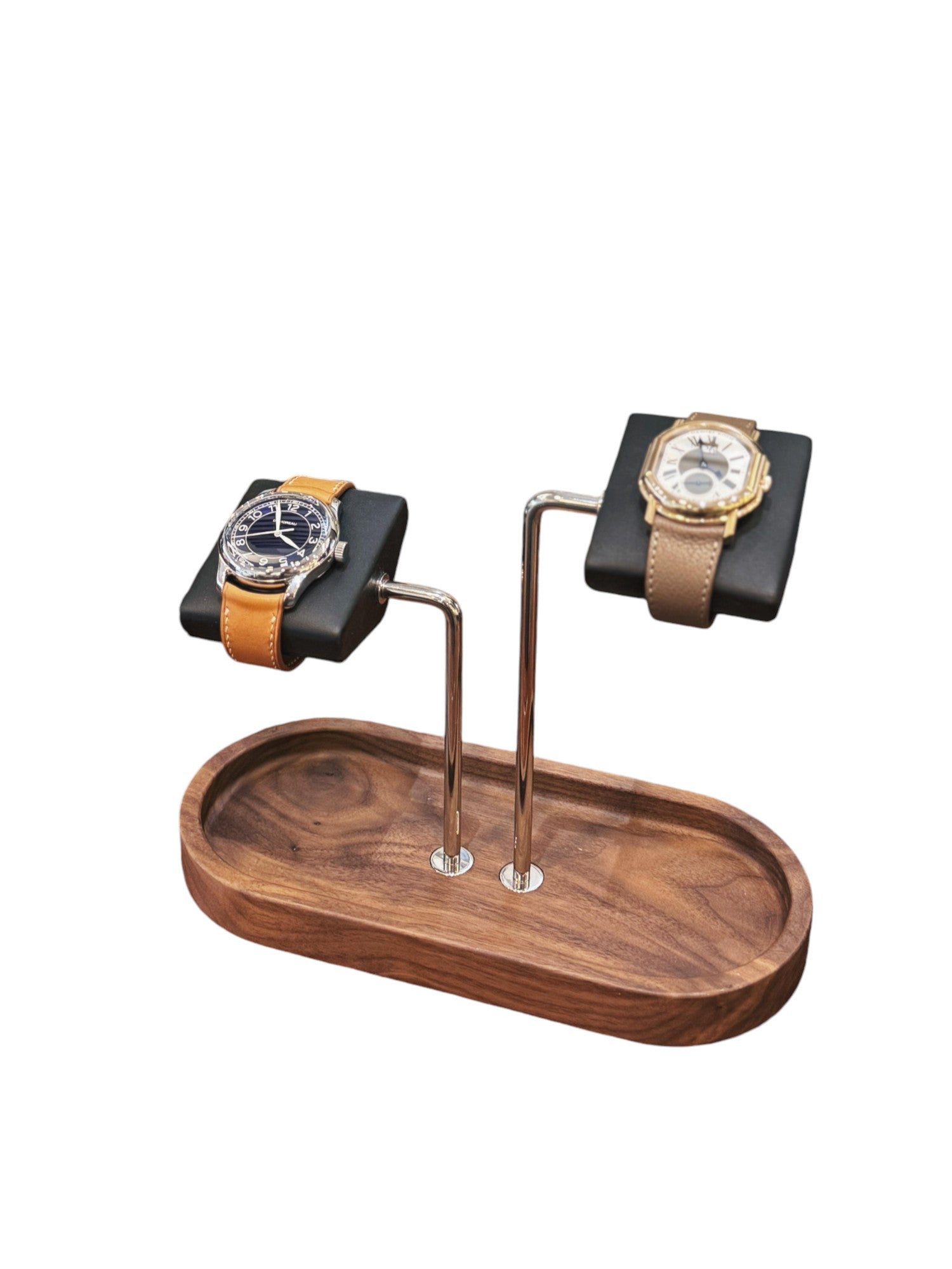 Kronokeeper Walnut Watch Stand (Double)