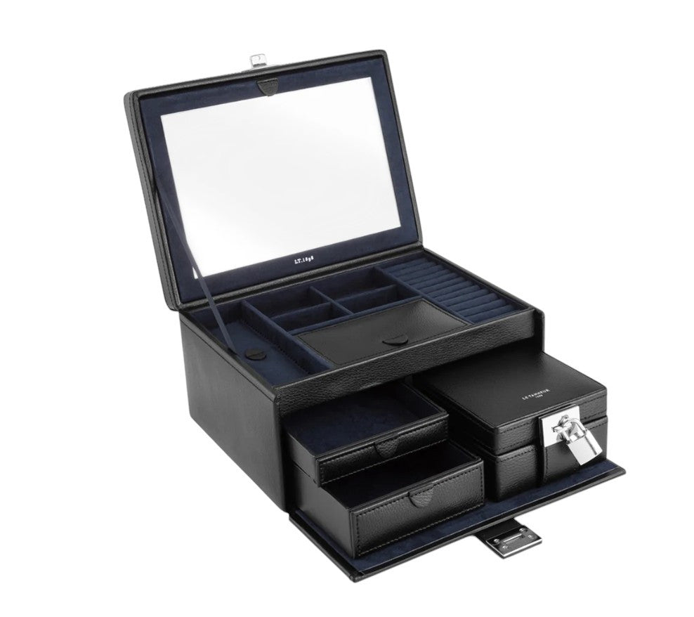 Le Tanneur - grande boite à bijoux en cuir