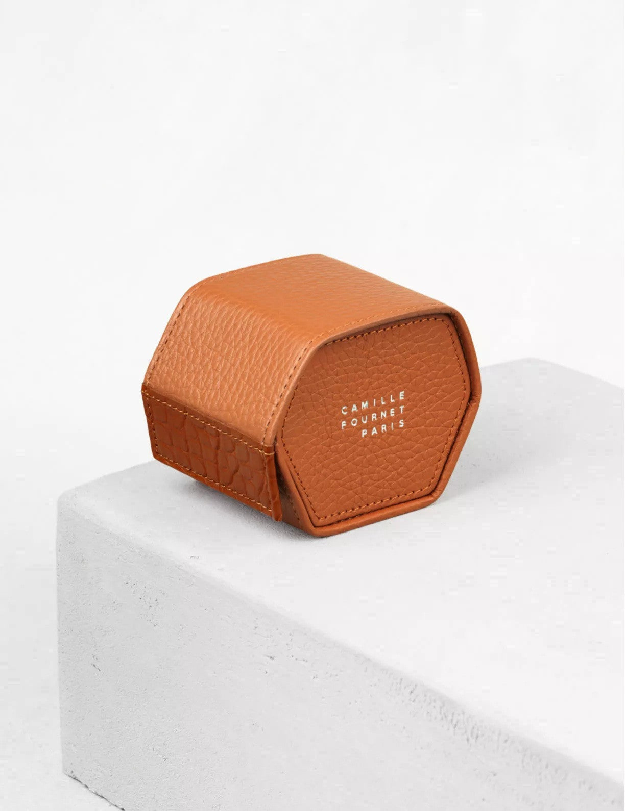 Camille Fournet 34.33 - Petit étui pour une montre en taurillon & alligator
