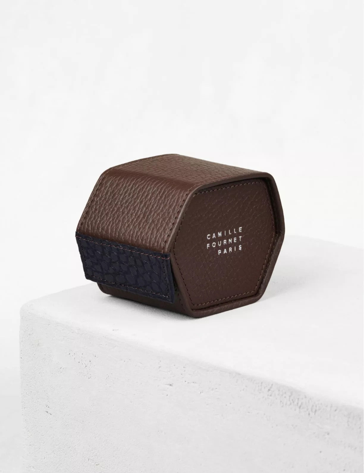 Camille Fournet 34.33 - Petit étui pour une montre en taurillon & alligator