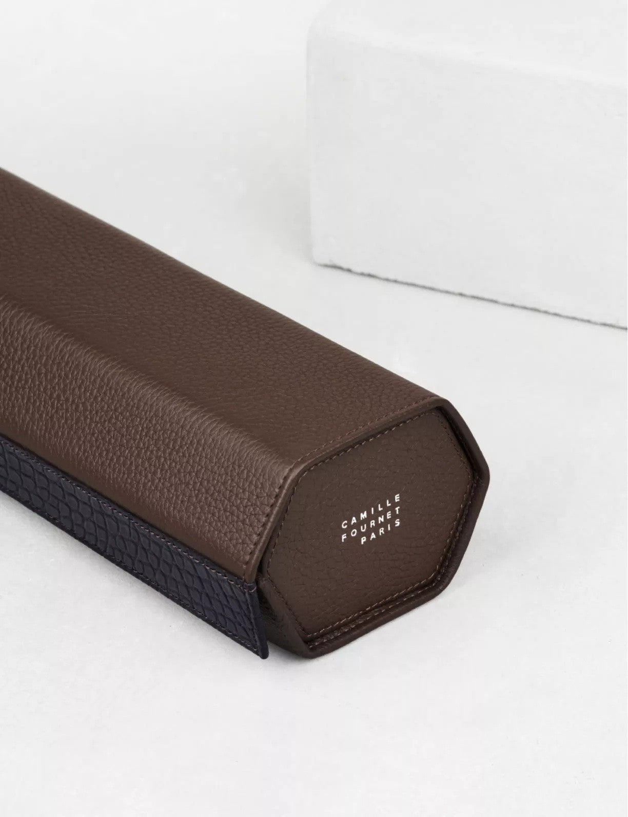 Camille Fournet 34.33 - Etui pour trois montres en taurillon & alligator