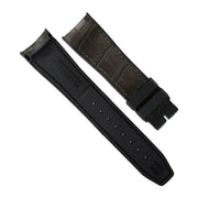 Bracelet RubberB Alligator SwimSkin SK41 - Marron Espresso 20mm - vue principale