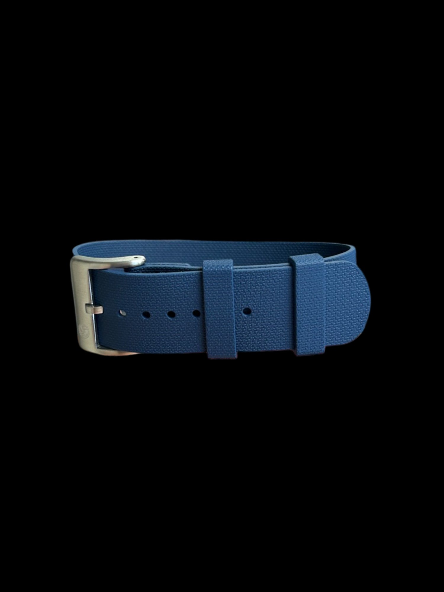 NATO strap KronoKeeper in FKM Rubber - Navy Blue
