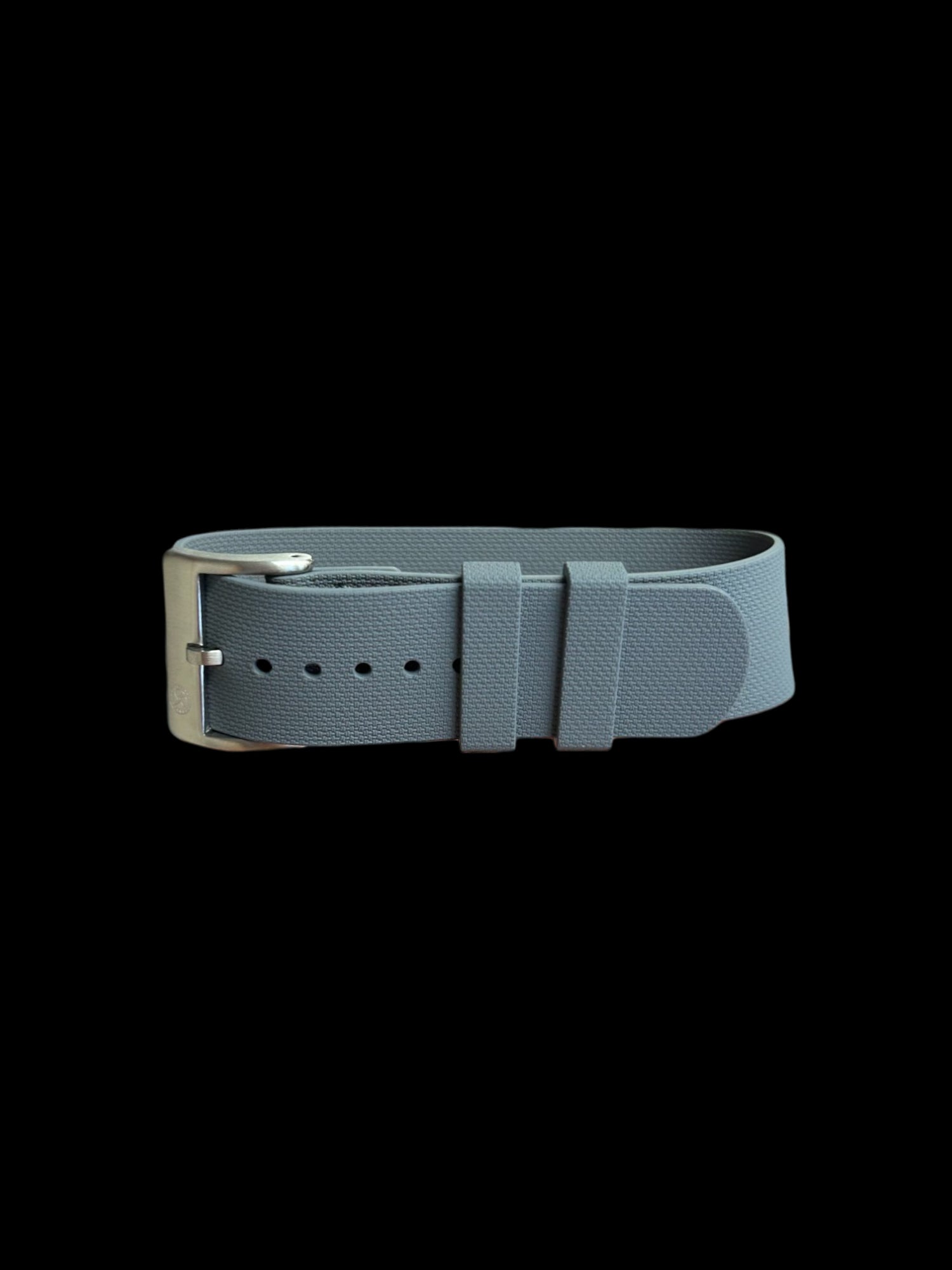 NATO strap KronoKeeper in FKM Rubber - Grey