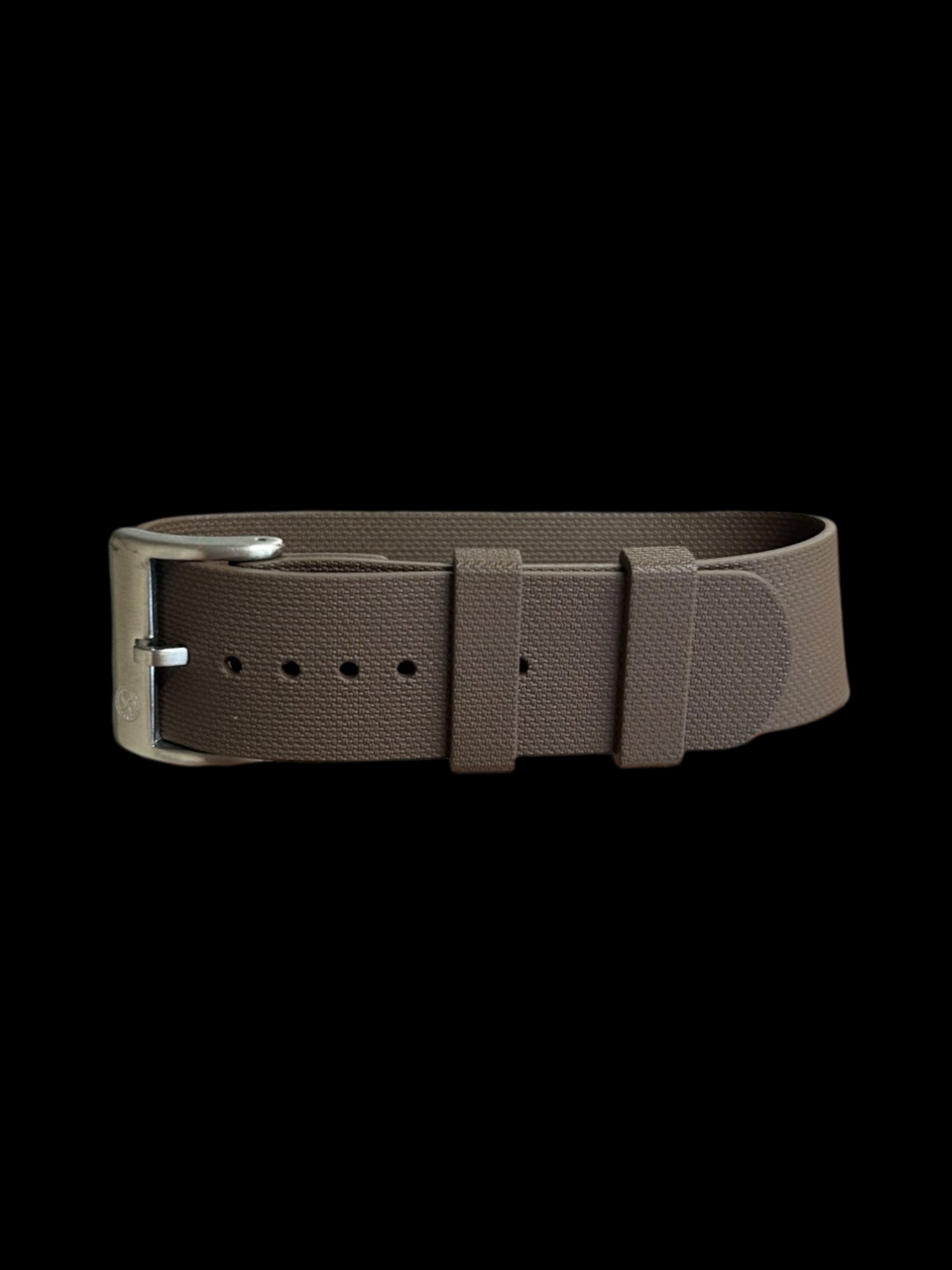 NATO strap KronoKeeper in FKM Rubber - Brown
