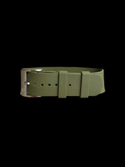 NATO strap KronoKeeper in FKM Rubber - Green