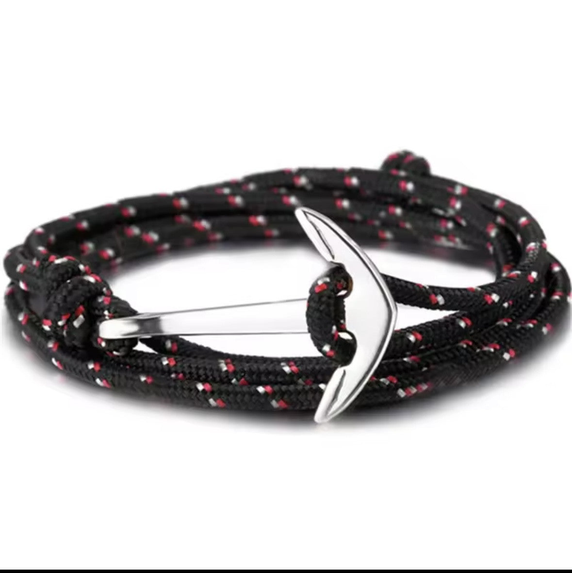 Bracelet ancre marine acier