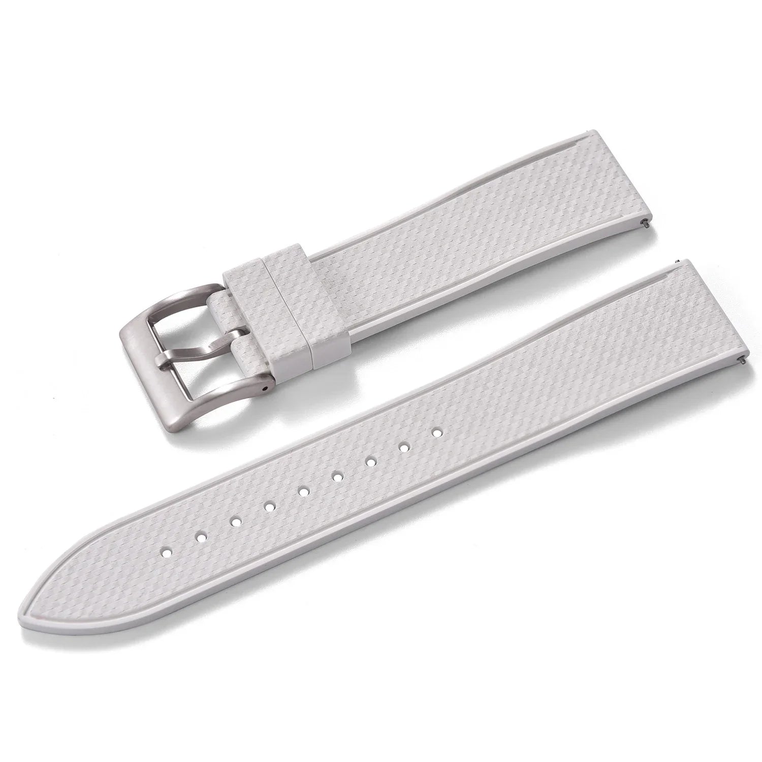 Bracelet en caoutchouc KronoKeeper Mosaic - Blanc - vue principale