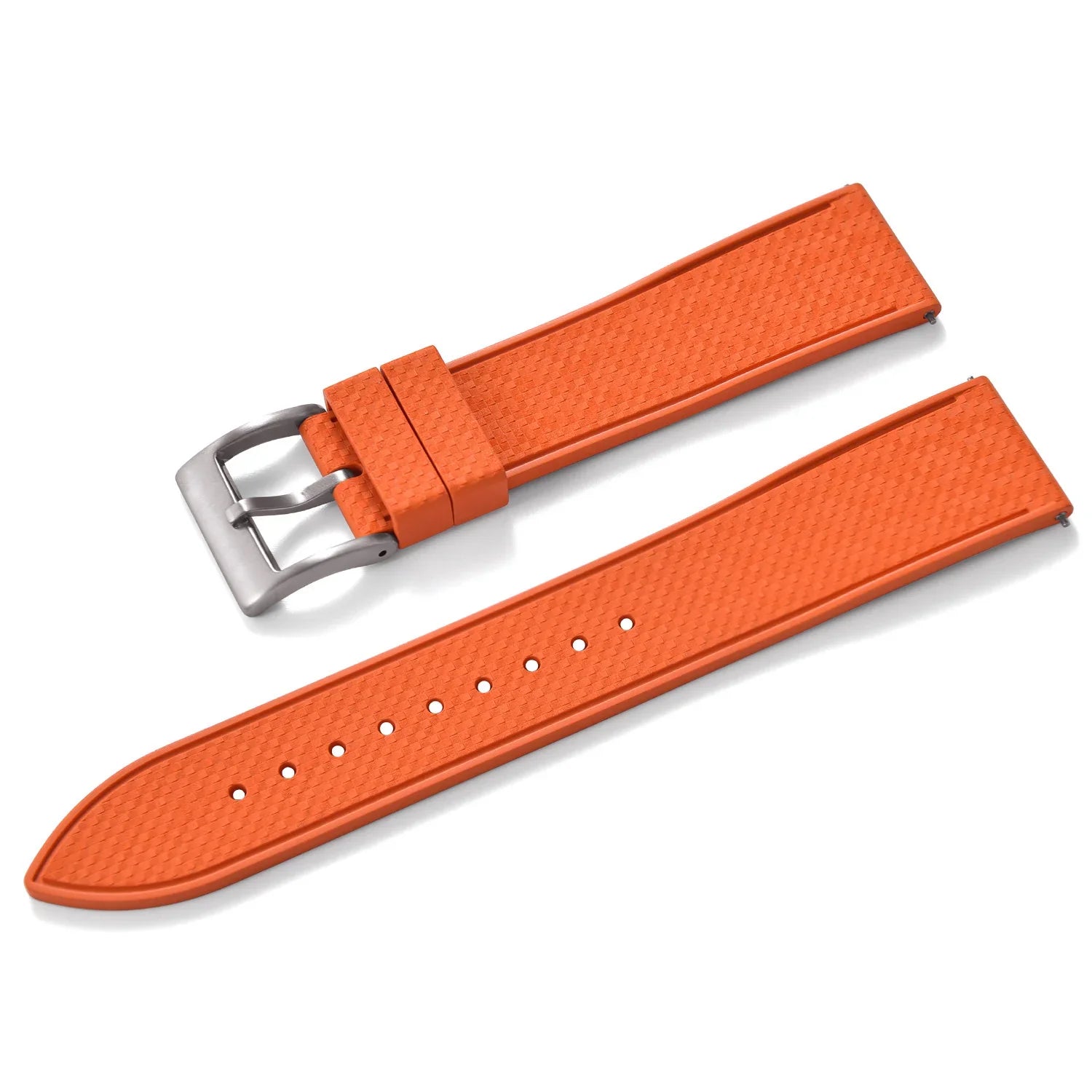 Bracelet en caoutchouc KronoKeeper Mosaic - Orange - vue principale