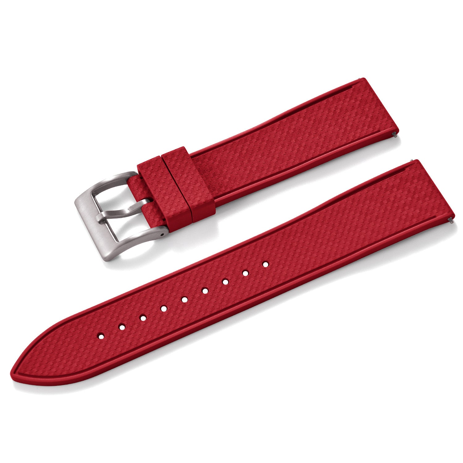 Bracelet en caoutchouc KronoKeeper Mosaic - Rouge