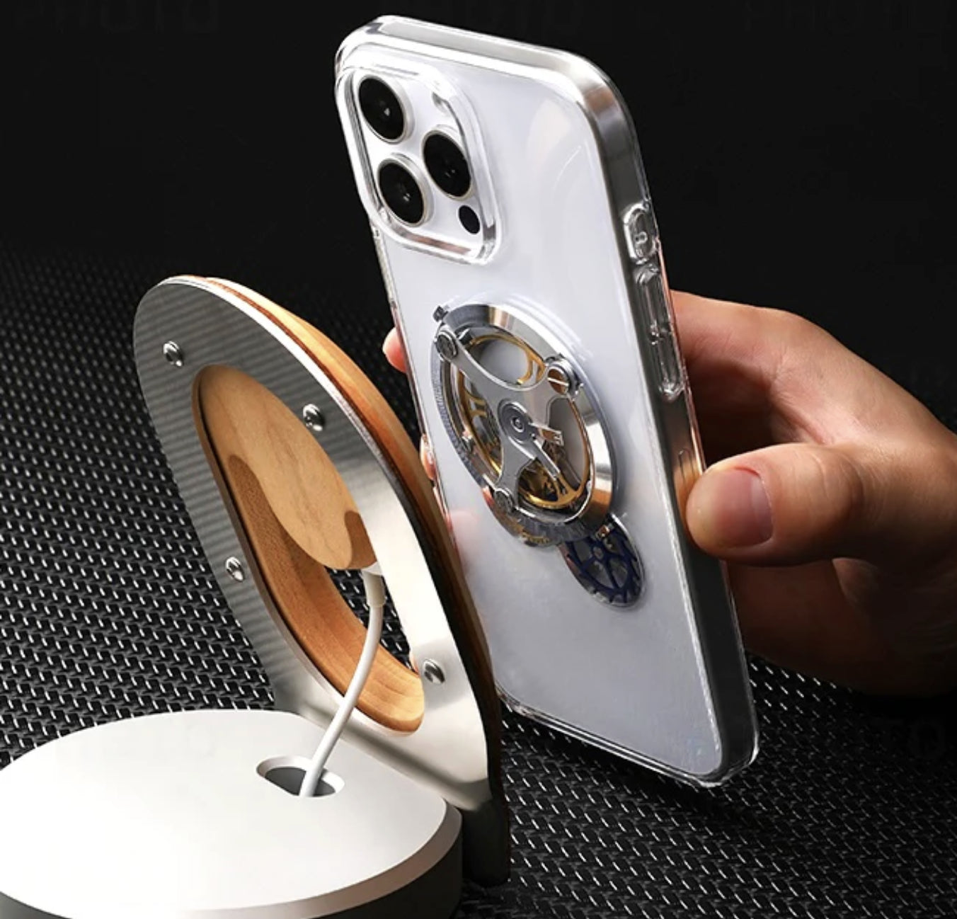 Chronomade - coque de téléphone haut de gamme avec mouvement horloger