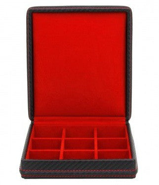 Boîte à boutons de manchettes Carbon