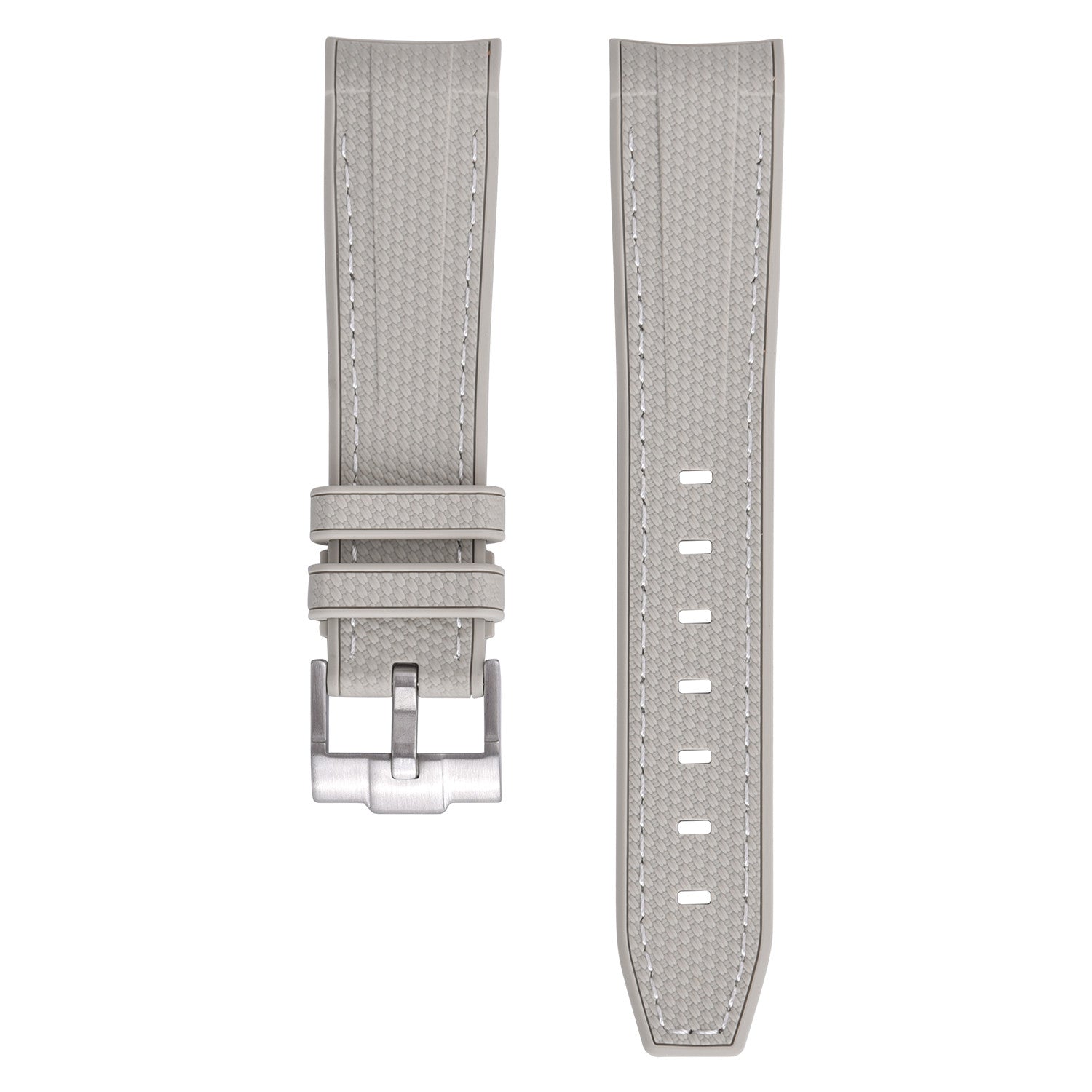 Bracelet caoutchouc texturé pour Omega MoonSwatch - - Beige