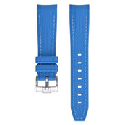 Correa de caucho texturizada para Omega MoonSwatch - azul
