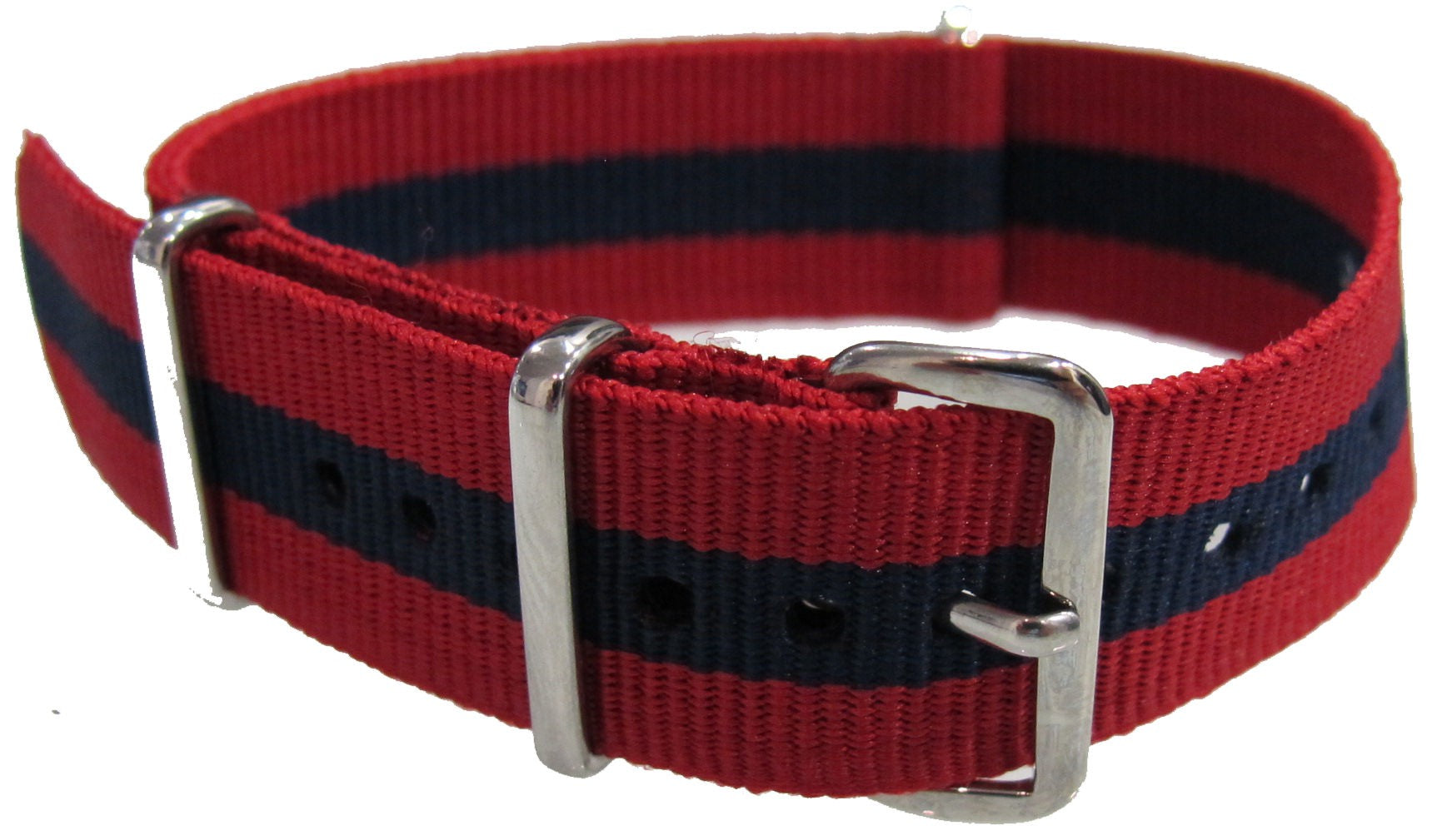 Bracelet nylon NATO Rouge/Bleu