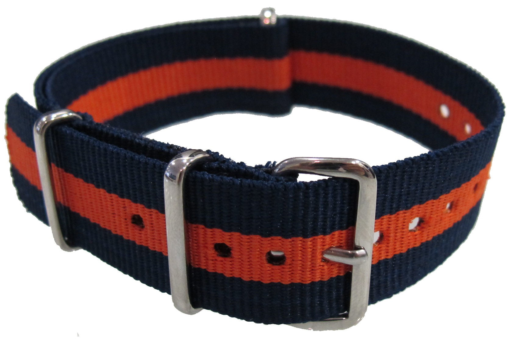 Bracelet nylon NATO Bleu/Orange