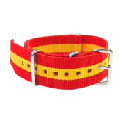 Bracelet nylon NATO Rouge/Jaune - vue principale