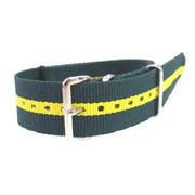 Bracelet nylon NATO Vert/Jaune - vue principale