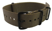 Bracelet nylon NATO Marron PVD