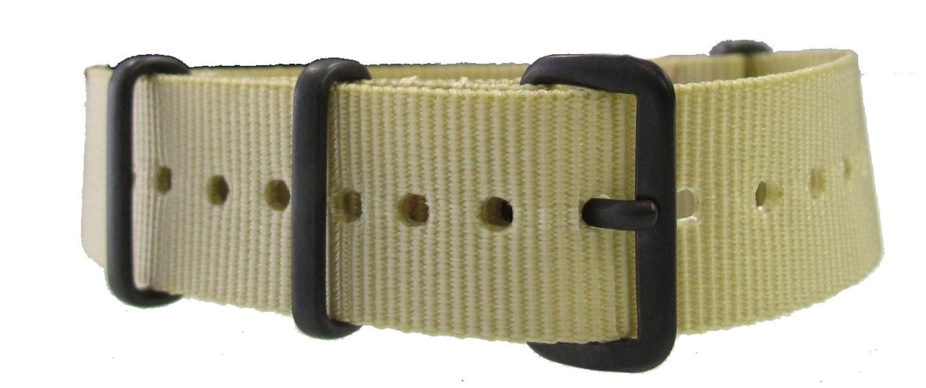 Bracelet nylon NATO Sable PVD