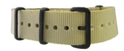 Bracelet nylon NATO Sable PVD