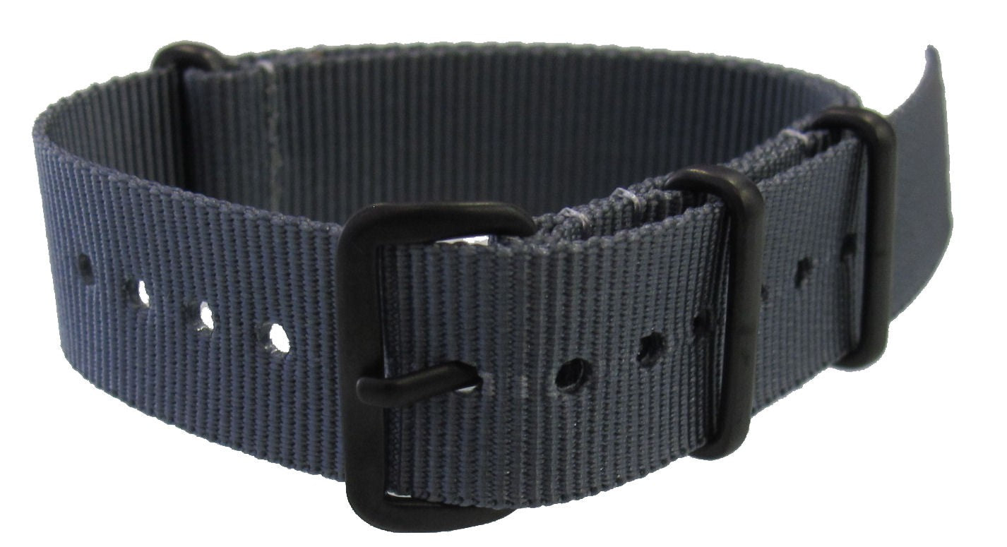 Bracelet nylon NATO Gris PVD