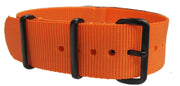 Bracelet nylon NATO Orange PVD
