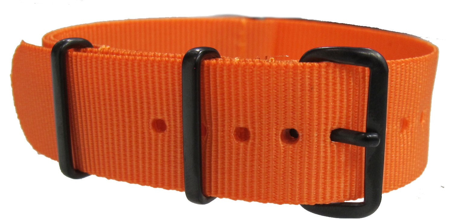 Bracelet nylon NATO Orange PVD