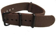 Bracelet nylon NATO Marron PVD - vue principale