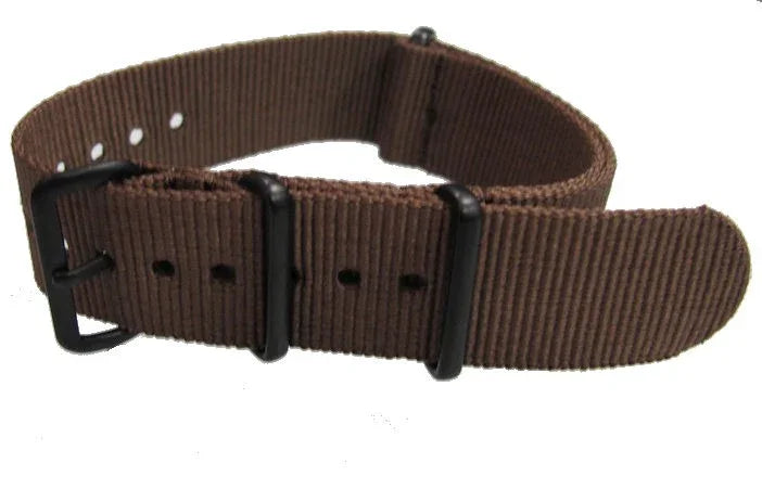 Bracelet nylon NATO Marron PVD - vue principale