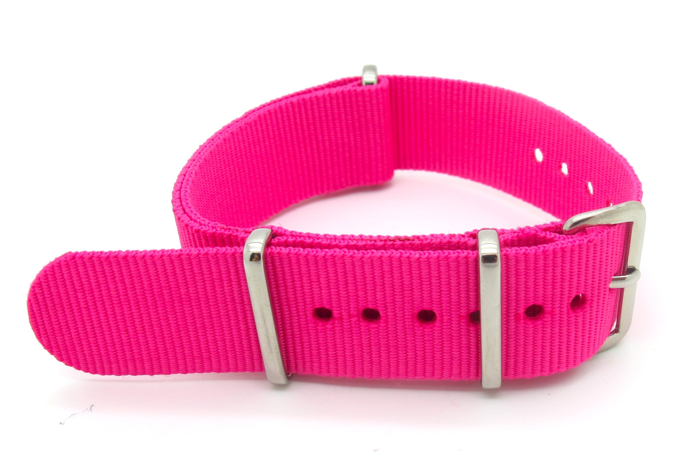 Bracelet nylon NATO Rose Fluo