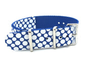 Bracelet nylon NATO point blanc - vue principale