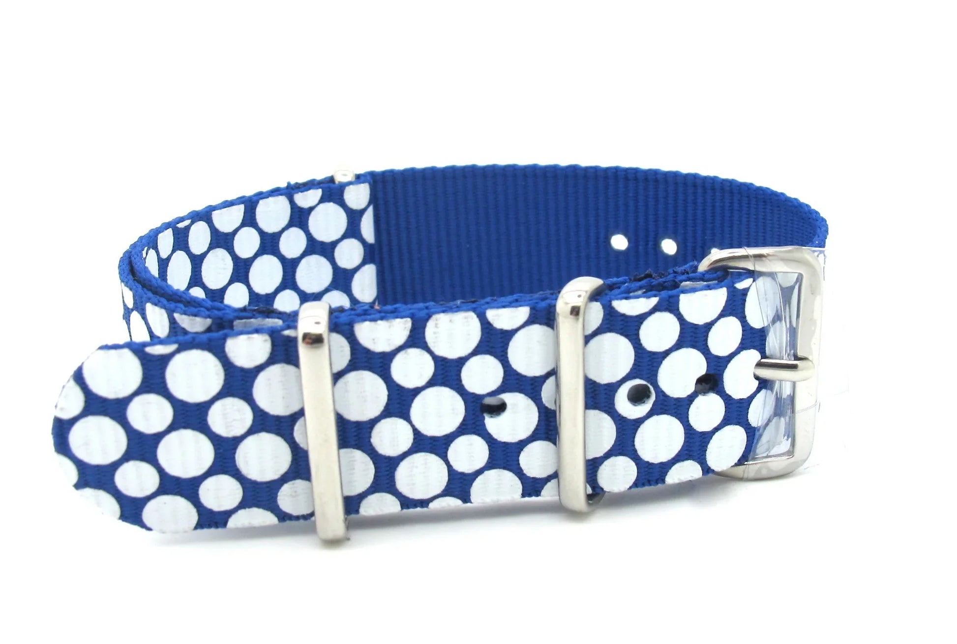 Bracelet nylon NATO point blanc - vue principale