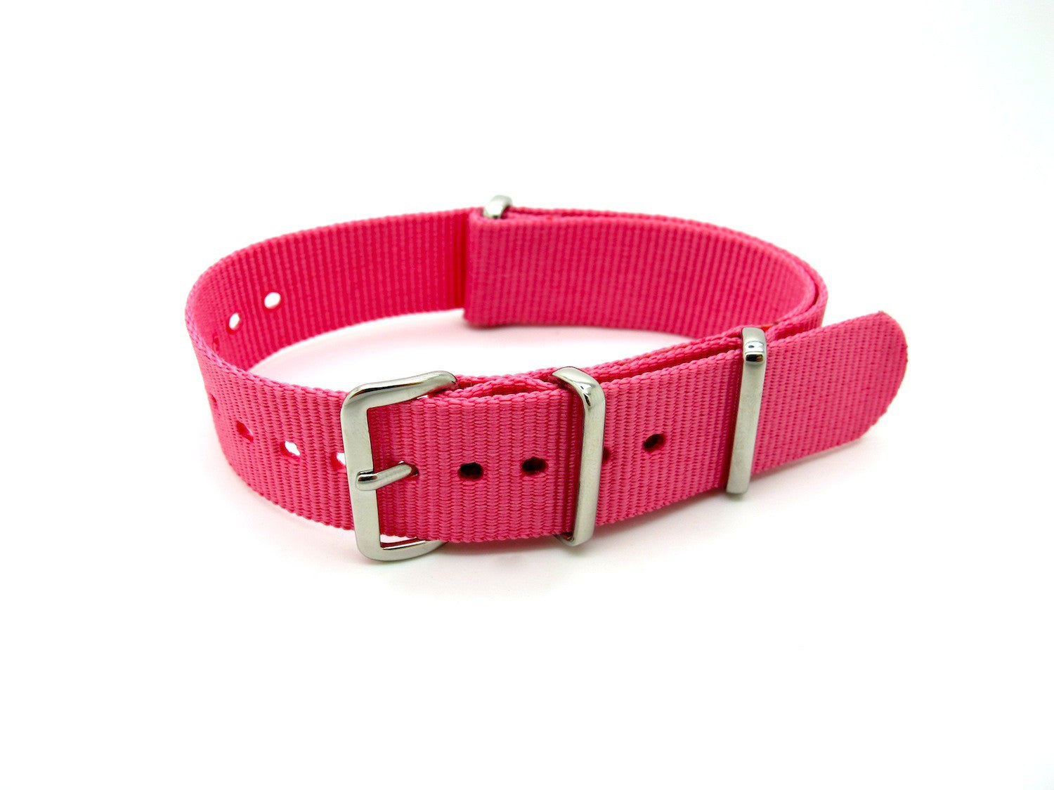 Bracelet nylon NATO rose