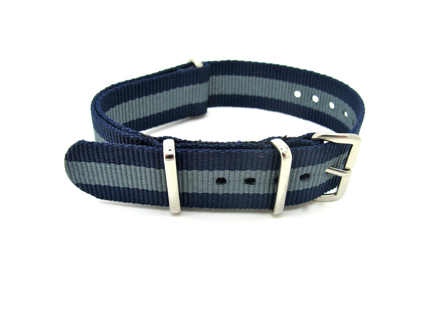 Bracelet nylon NATO Bleu/Gris