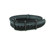 Nato Noir/Gris petites bandes PVD - vue principale