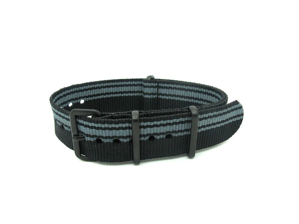 Nato Noir/Gris petites bandes PVD - vue principale