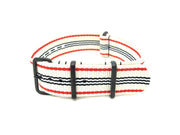 Nato Blanc/Bleu/Rouge boucles PVD - vue principale