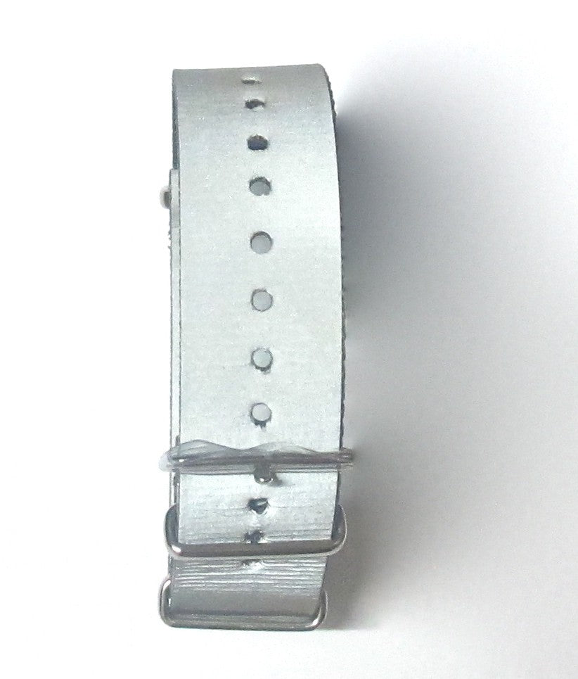 Bracelet nylon NATO Gris Rétro réfléchissant 