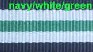 Bracelet nylon NATO bleu marine/blanc/vert
