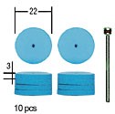 PROXXON Polissoirs élastiques en silicone disque (10 pièces)
