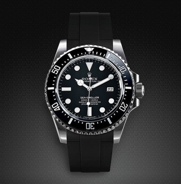 Bracelet Rubber B Sea - Dweller 4000 Glidelock Edition