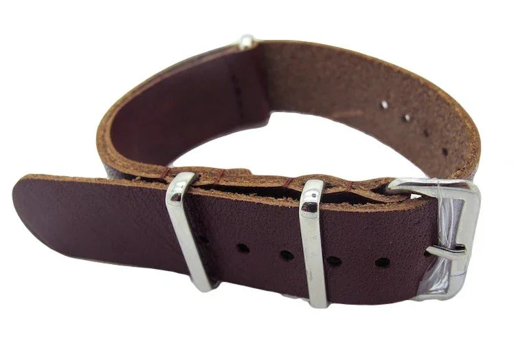 Bracelet Nato cuir LN74 - vue principale