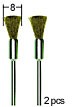 PROXXON Brosses en laiton de forme pinceau fin 8mm par 2 pièces