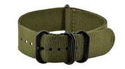 Bracelet nylon NATO ZULU EXTREME PVD vert
