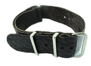 Bracelet de montre en cuir marron avec boucle en acier, accessoire misterchrono.com