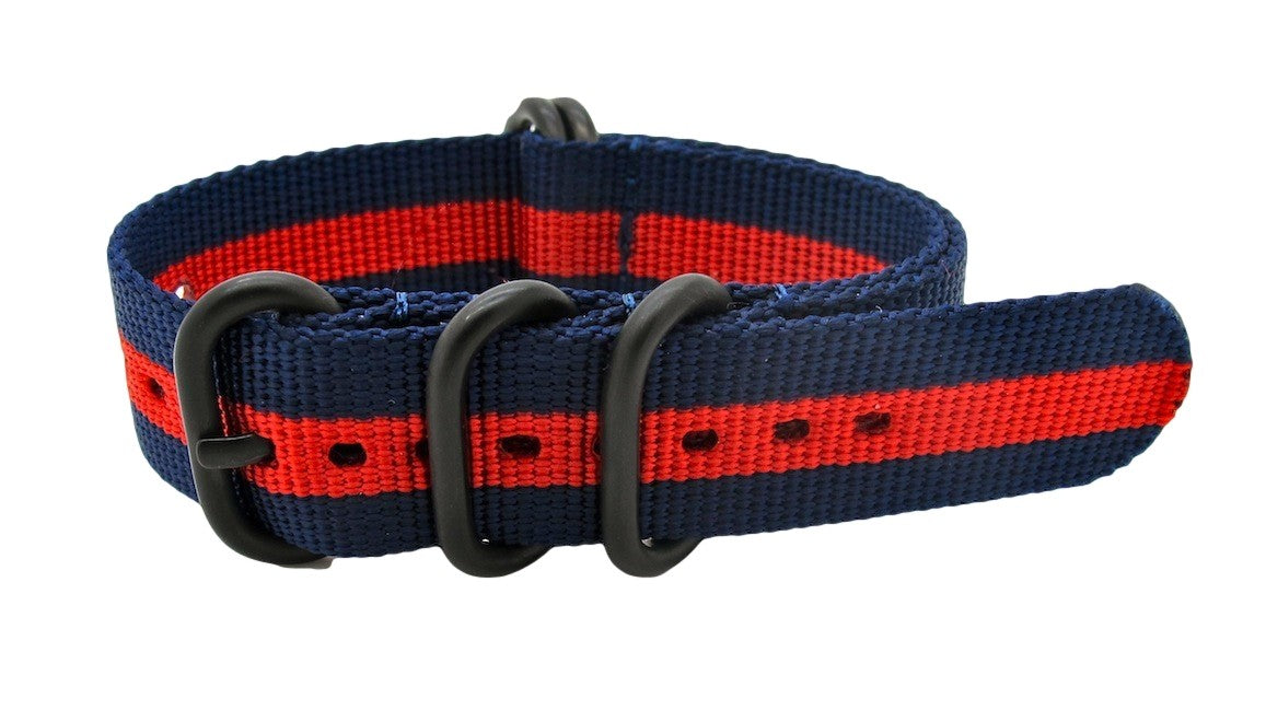 Bracelet NATO ZULU EXTREME PVD Bleu/Rouge